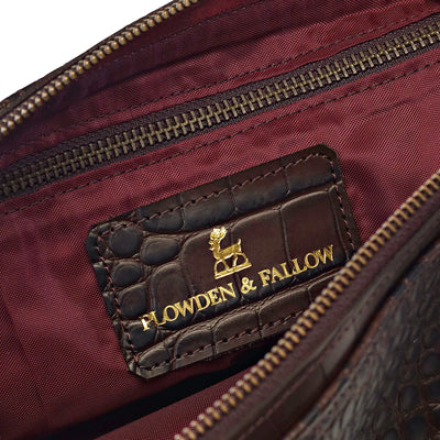 PLOWDEN & FALLOW | HORACIO WASH BAG | BROWN