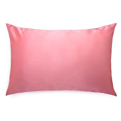 Mulberry silk watermelon coloured pillowcase.