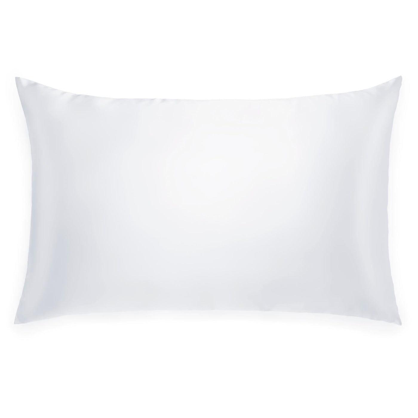 Queen size White Silk Works London 100% mulberry silk pillowcase with zip closure