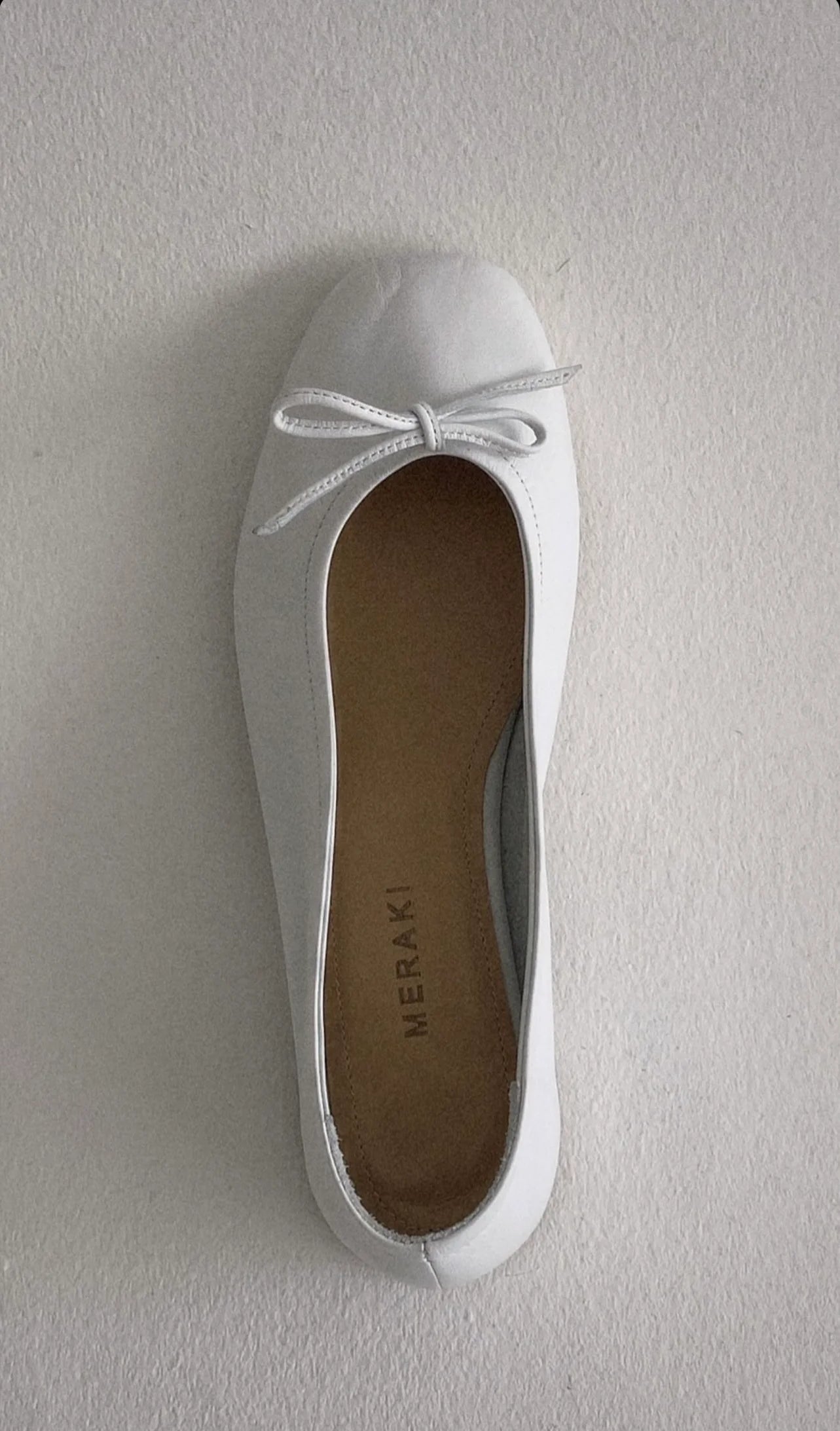 White Ballerina Flats