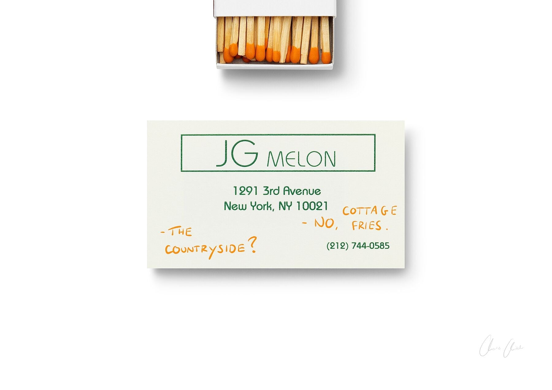 Card at JG Melon ii