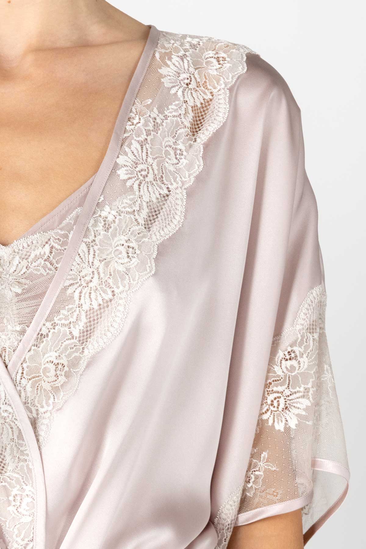 Agatha Nostalgia Hanky Long Silk Robe Long Robe NK iMODE 