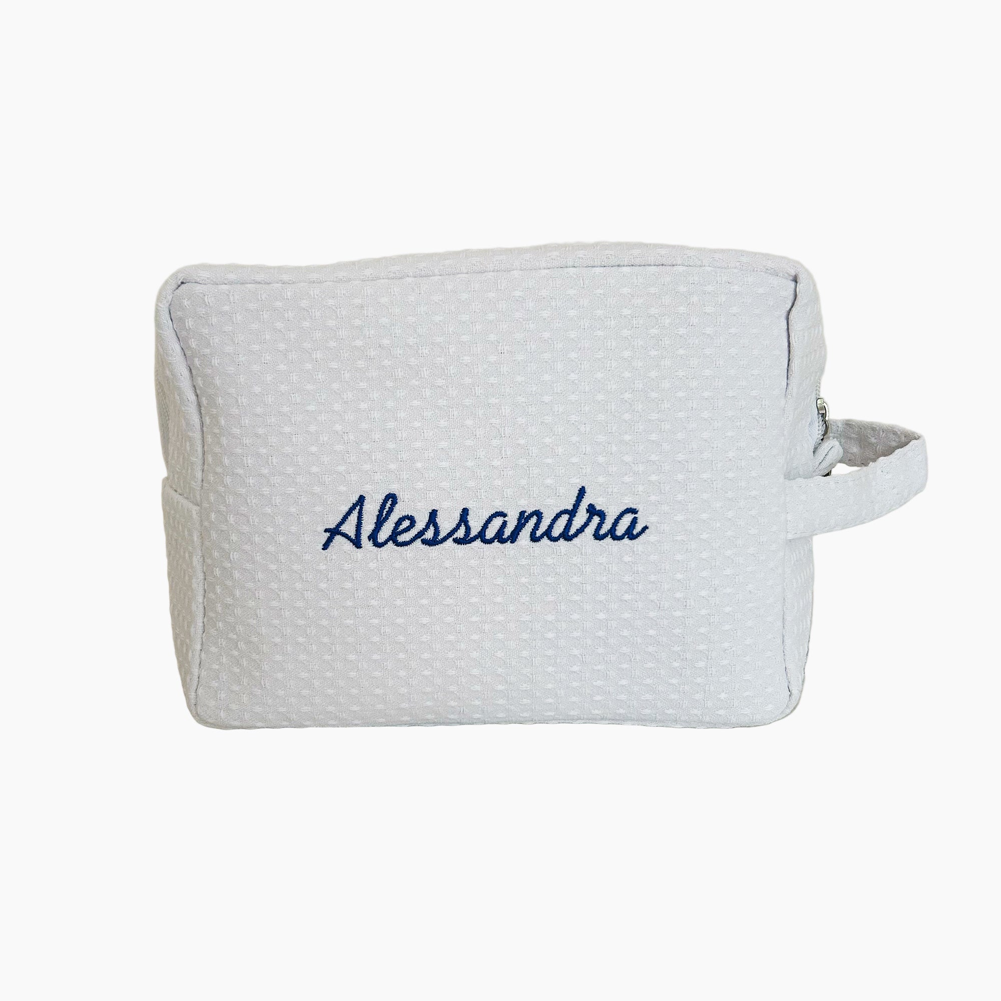 Set of 2 Monogram Quilted Cosmetic Bag