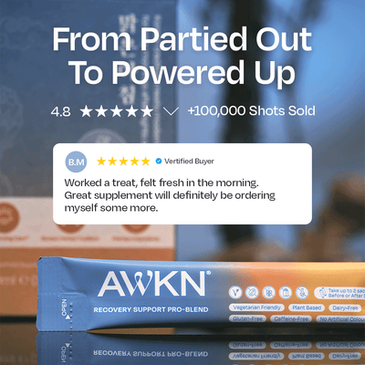 AWKN® Recovery Support Pro-Blend 10 Liquid Shots