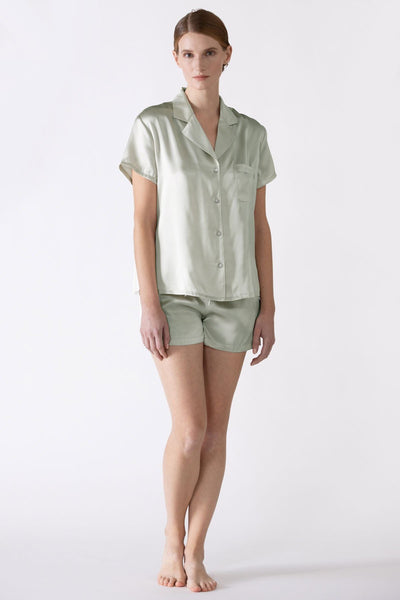 Dylan Urban Short Silk PJ set Pajama NK iMODE S pistachio-gloss green