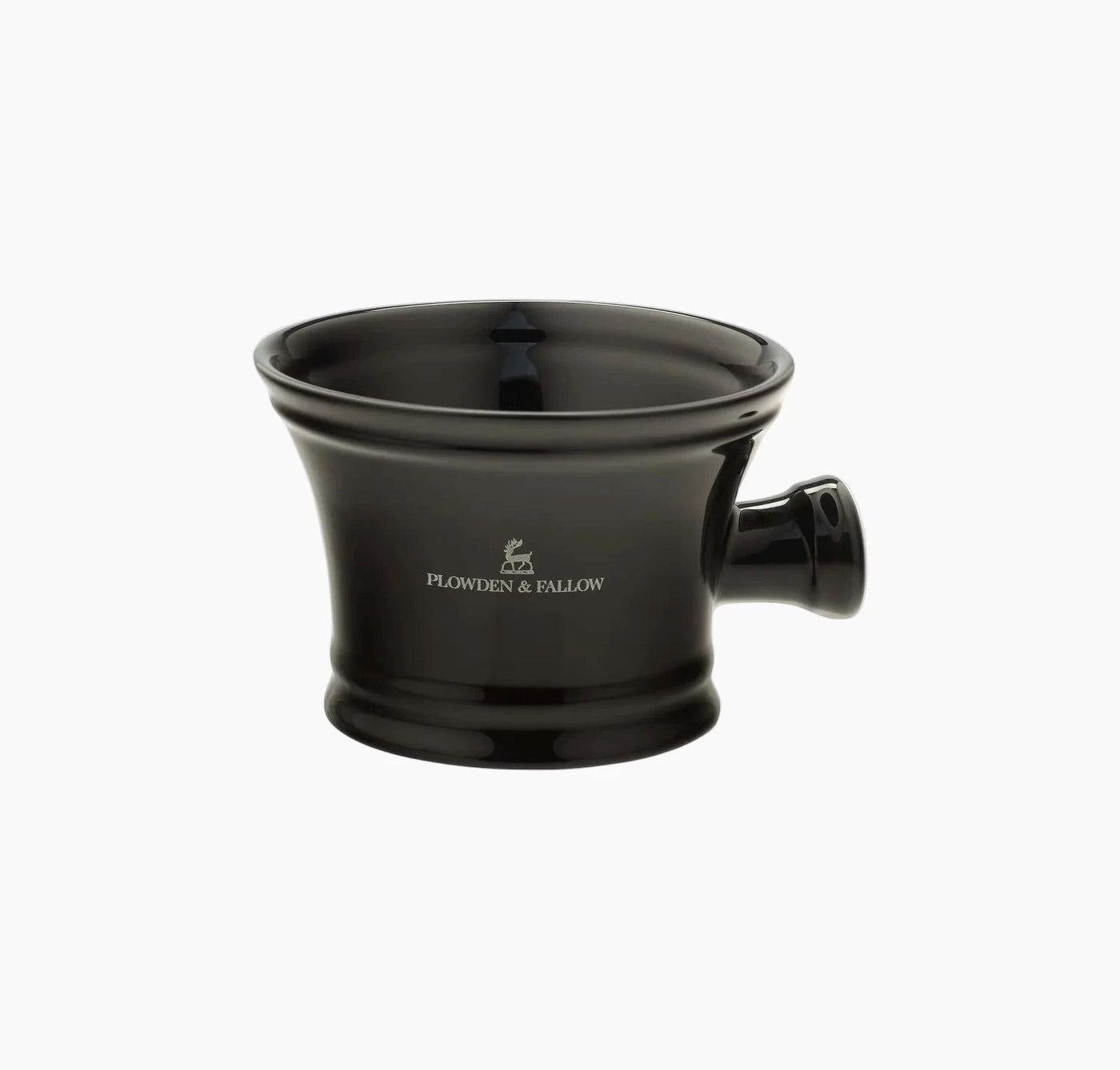 PORCELAIN SHAVING BOWL | WITH HANDLE | EBONY