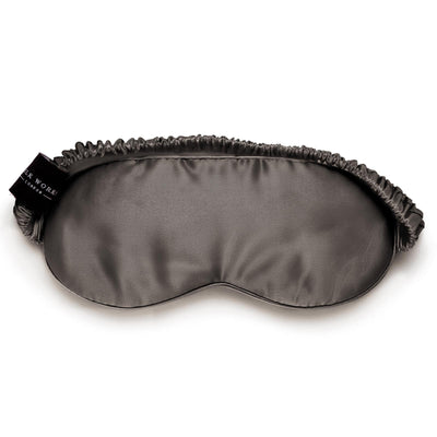 Charcoal grey 100% mulberry silk deep sleep eye mask