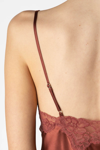Morgan Lace Spaghetti Silk Camisole without lace hem Camisole NK iMODE 