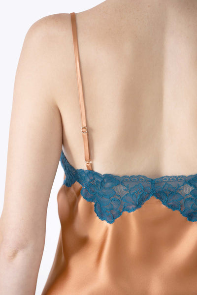 Morgan Lace Spaghetti Silk Camisole without lace hem Camisole NK iMODE 