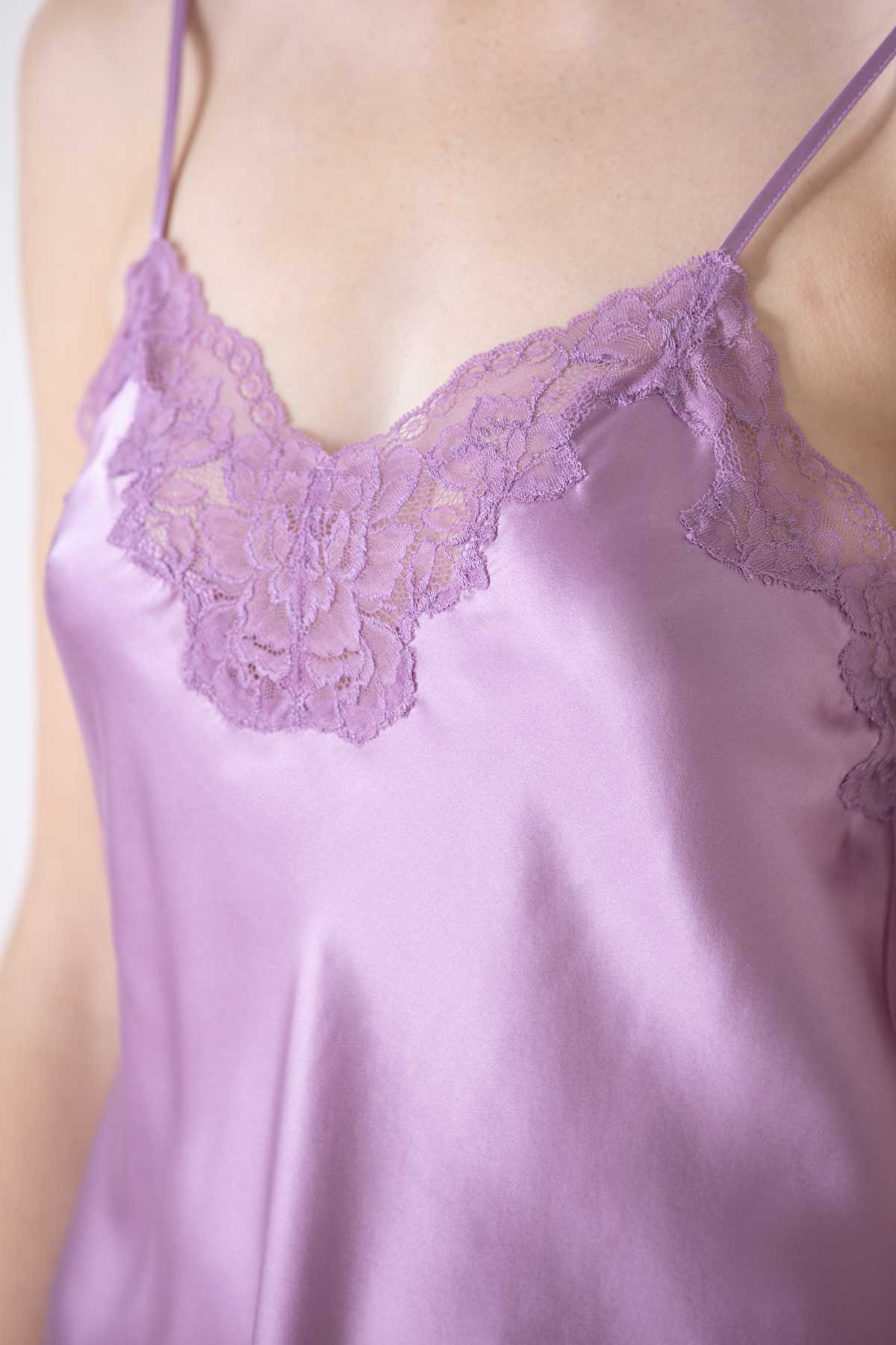 Morgan Lace Spaghetti Silk Camisole without lace hem Camisole NK iMODE 