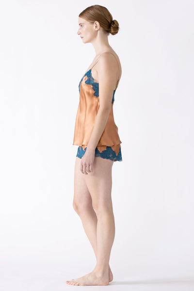 Morgan Lace Spaghetti Silk Camisole without lace hem Camisole NK iMODE 