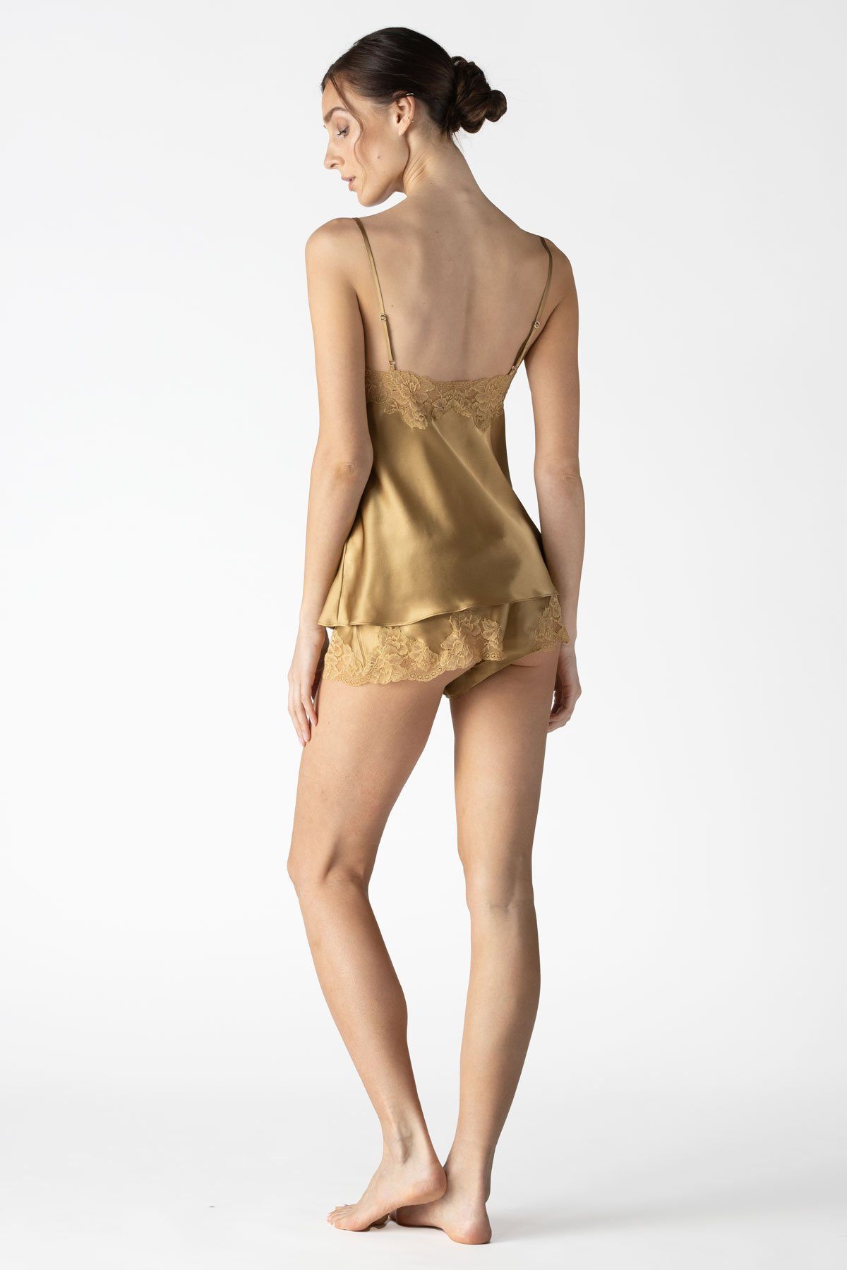 Morgan Lace Spaghetti Silk Camisole without lace hem Camisole NK iMODE 