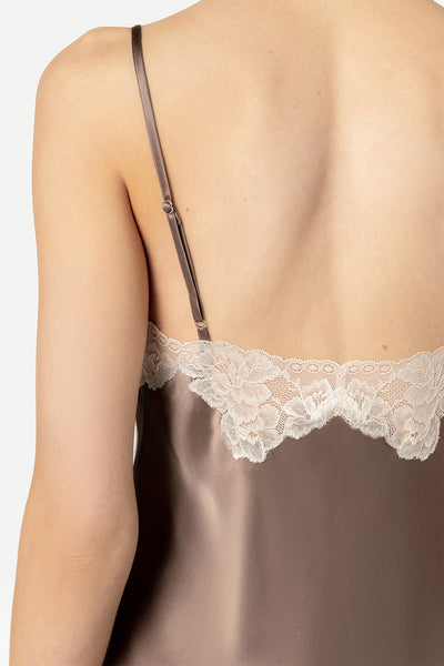 Morgan Lace Spaghetti Silk Chemise Chemise NK iMODE 