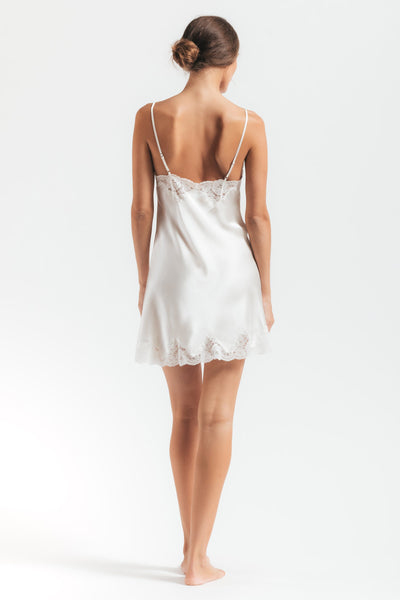 Morgan Lace Spaghetti Silk Chemise Chemise NK iMODE 