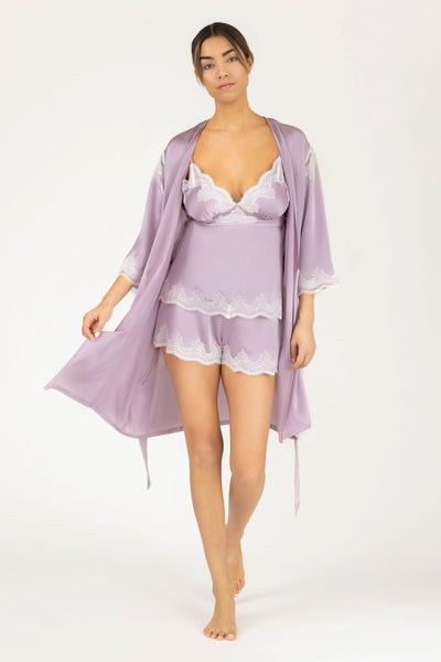 Allegra Soulful Tie-back Silk Cami Set