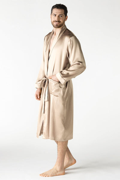 NK IMODE Men Silk Robe Long Robe NK iMODE 
