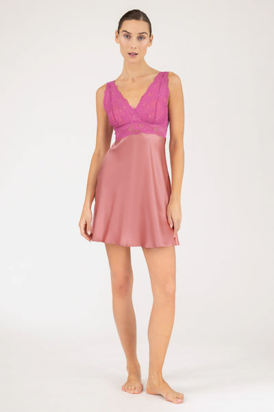 Morgan Iconic Bust-Support Silk Chemise