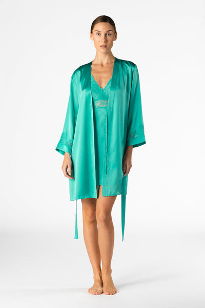 Morgan Iconic Bust-Support Silk Chemise
