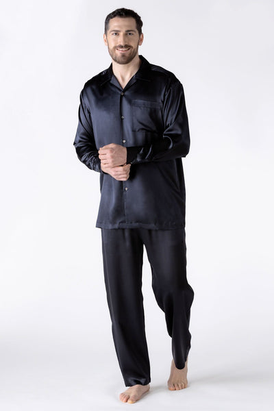 NK Men’s Silk Shirt Shirt NK iMODE black black S