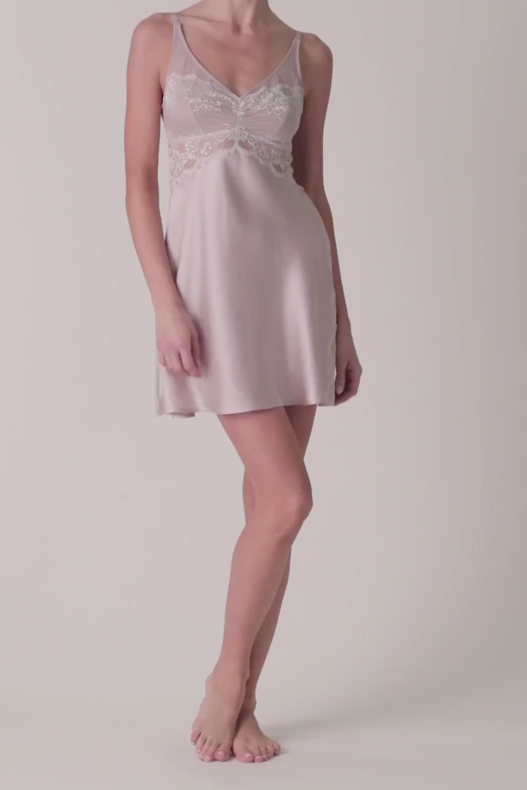 Agatha Nostalgia BS Illusion Silk Chemise
