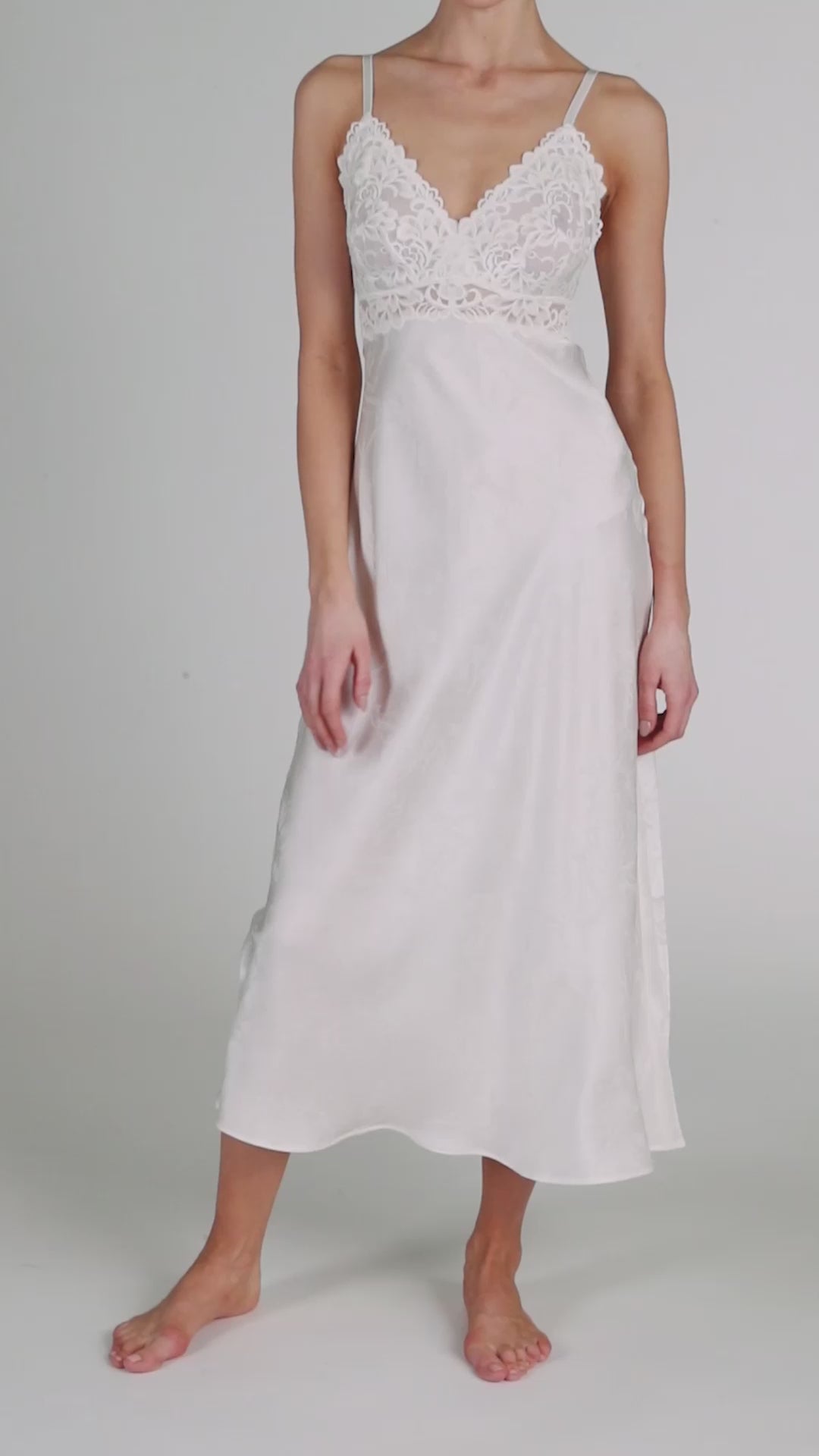 Barbara Bridal Long Silk Gown