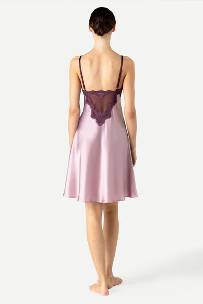 Raquel Feminine Lounge Bust Support Silk Slip Chemise NK iMODE 