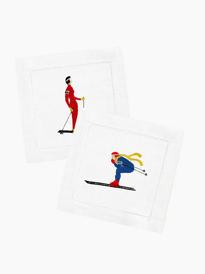 The Ski Cocktail Napkin Set