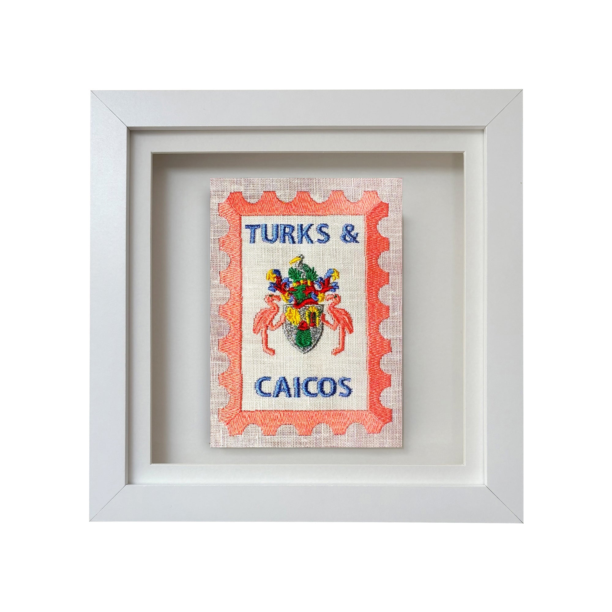 Turks &amp; Caicos Embroidered Stamp