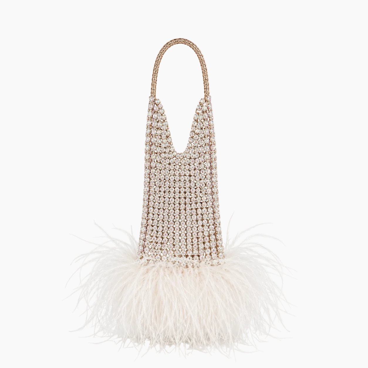 Tutu – White Feather Crystal Bag