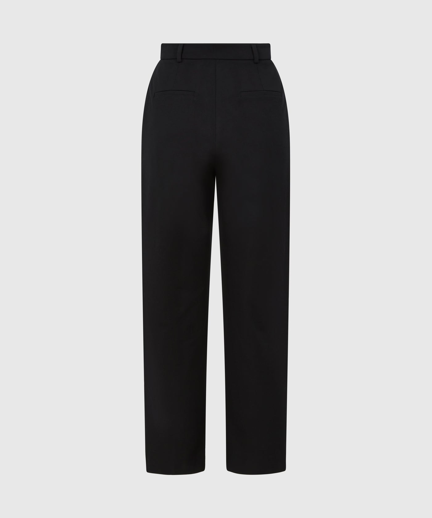 High Waisted Cropped Premium Cotton Cigarette Trouser